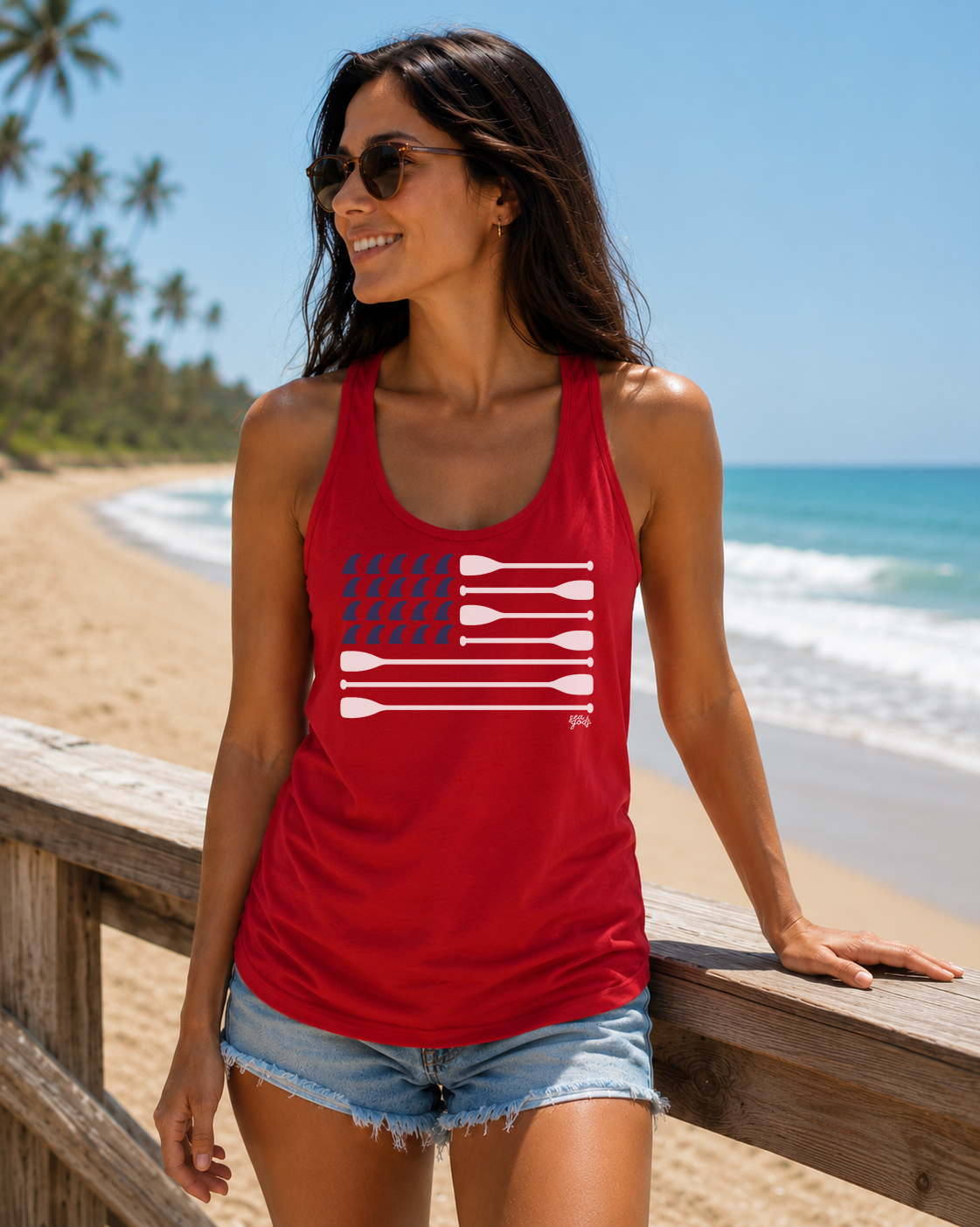 Paddle Flag Racerback Tank