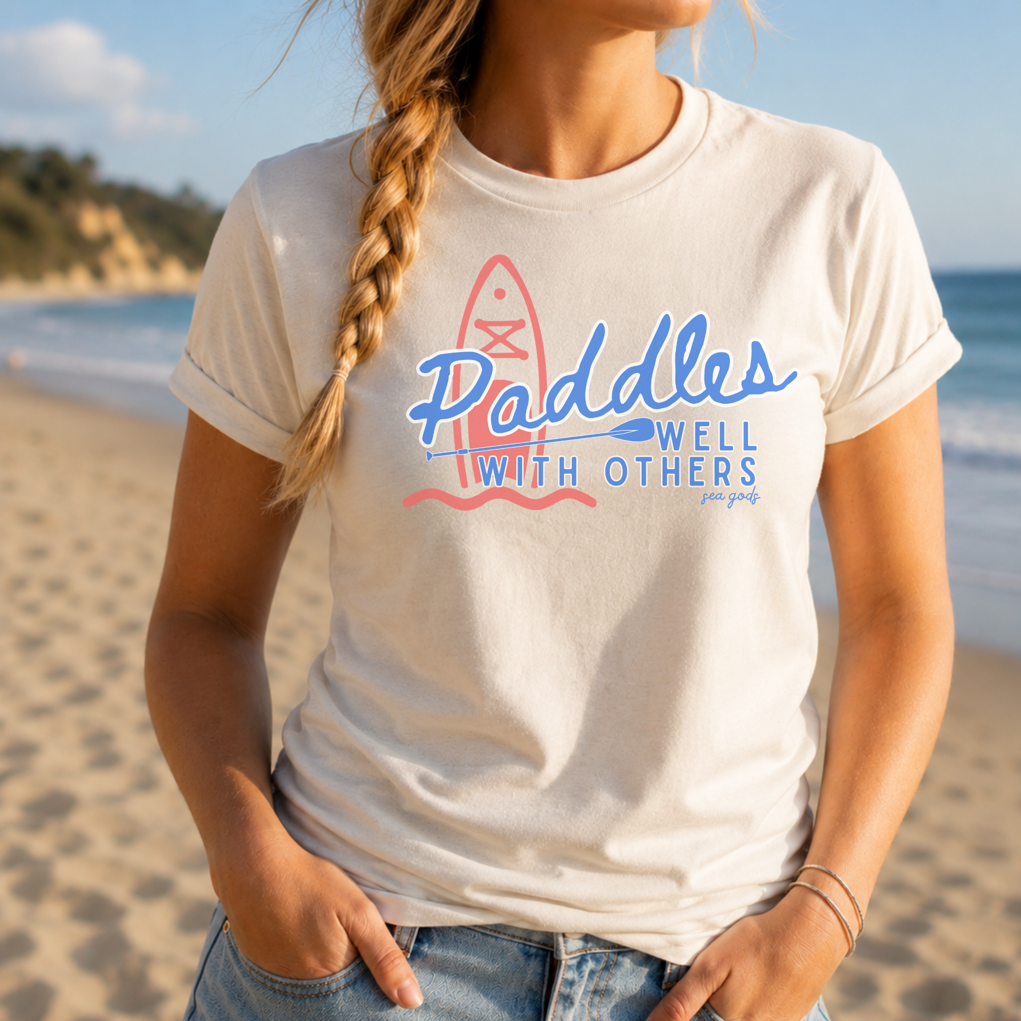 Paddles Well With Others Unisex t-shirt