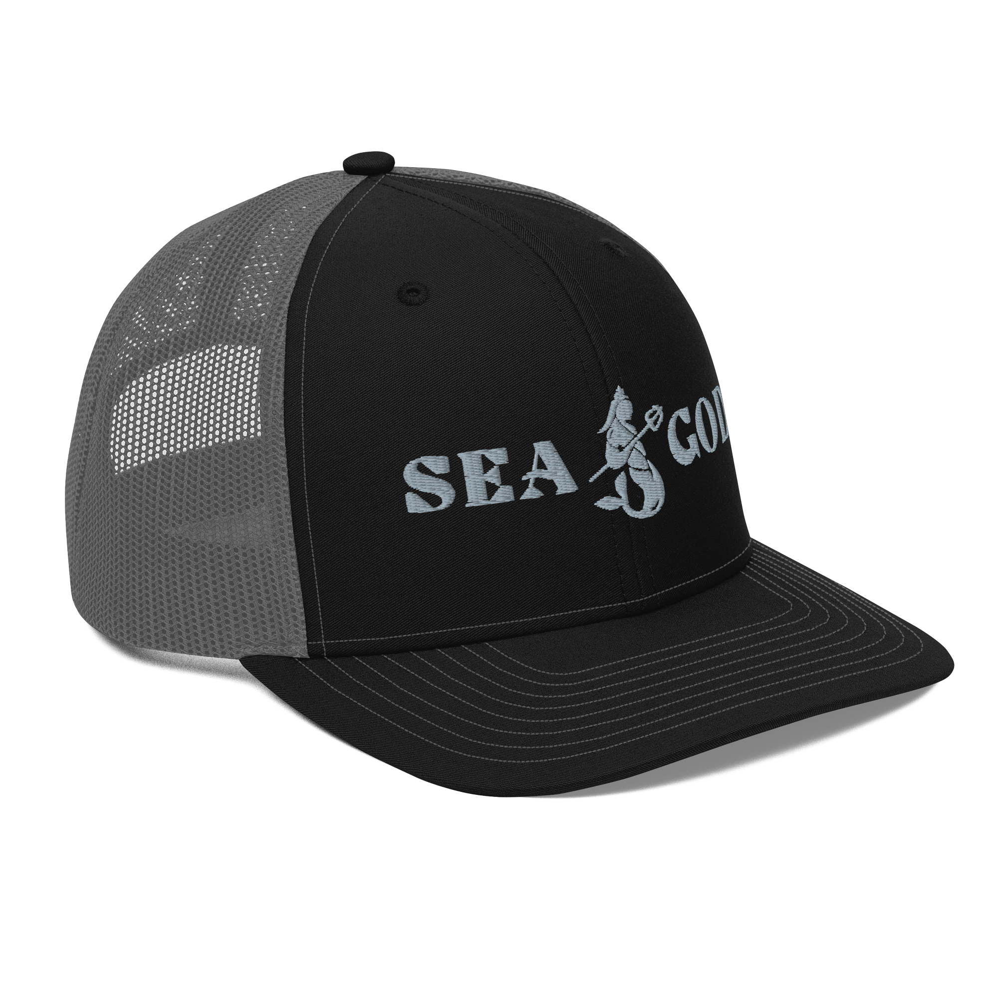 Sea Gods Logo Grey Embroidered Snapback