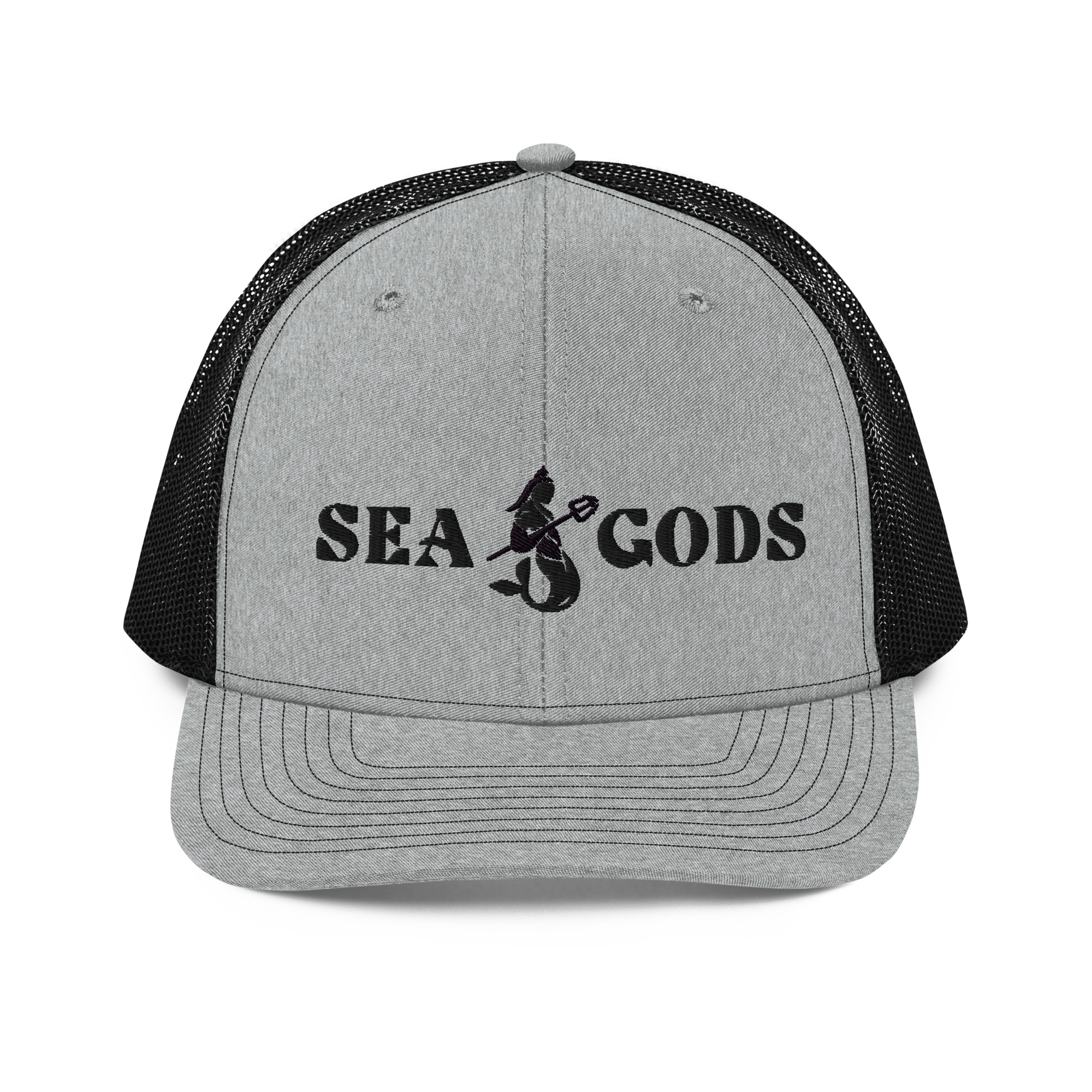 Sea Gods Heather Gray / Black Snapback Hat