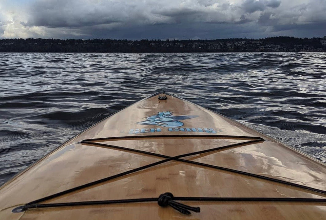 Paddleboarding in the Rain