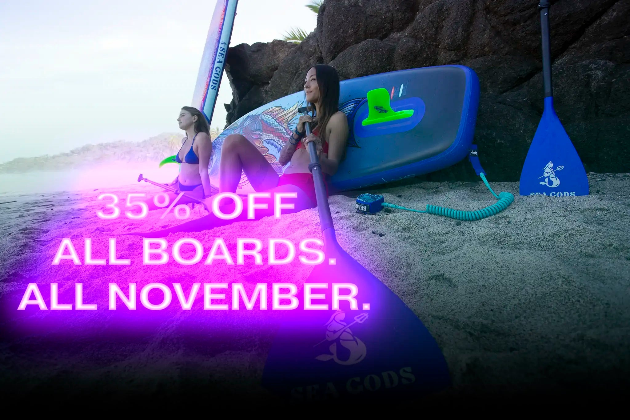 Sea gods stand up paddle boards black friday deals