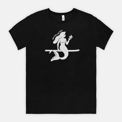 Find Your Sanctuary Black Tee White Lettering Tee