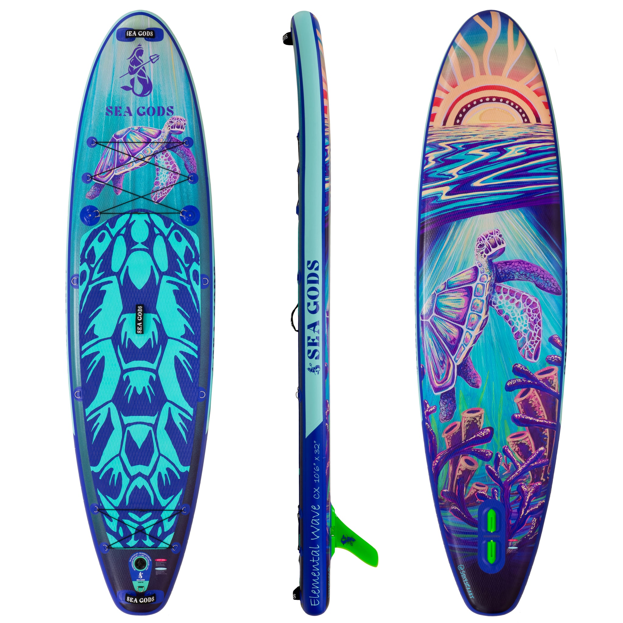 Elemental Wave CX StaySea Art Edition Inflatable Paddle Board | Best All Around Paddle Board