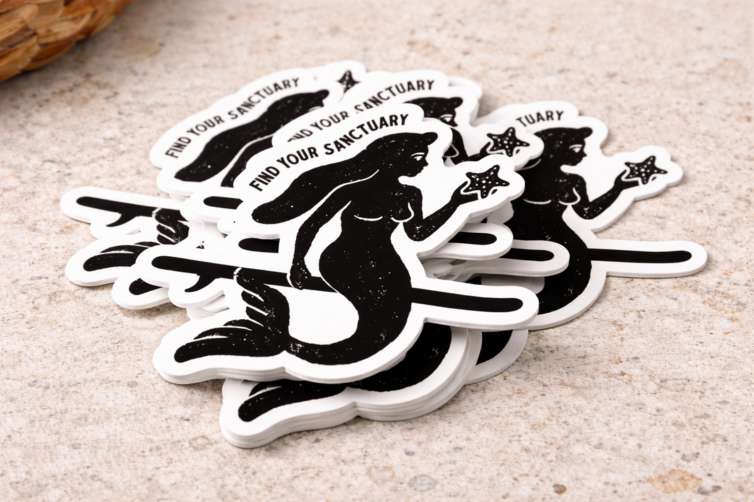 Find Your Sanctuary Mermaid Sticker