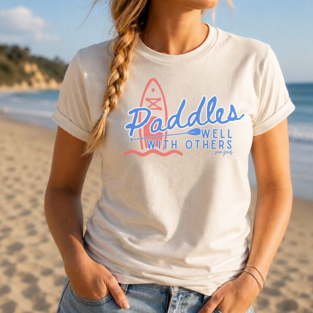 Paddles Well With Others Unisex t-shirt
