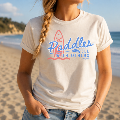 Paddles Well With Others Unisex t-shirt