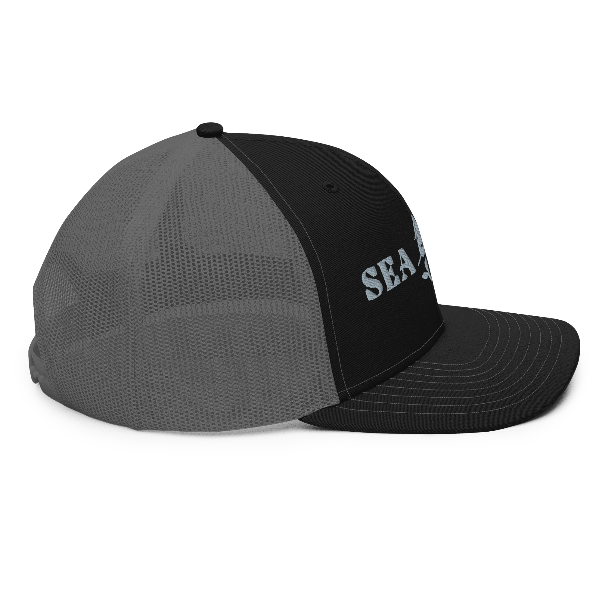 Sea Gods Logo Grey Embroidered Snapback