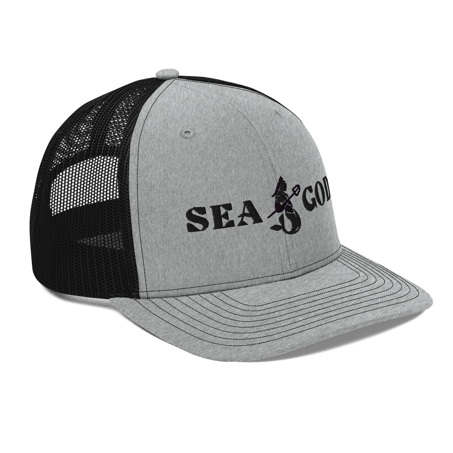 Sea Gods Heather Gray / Black Snapback Hat