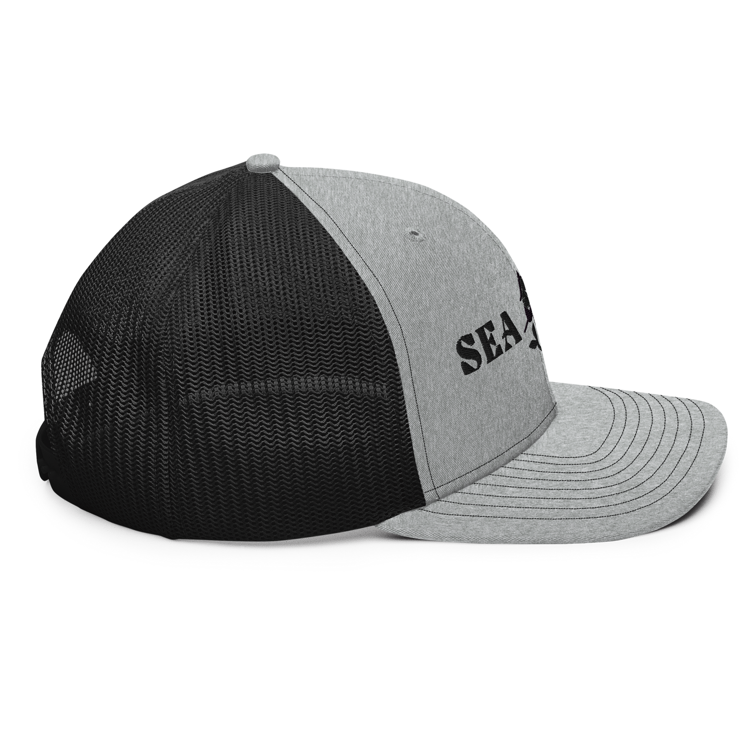 Sea Gods Heather Gray / Black Snapback Hat