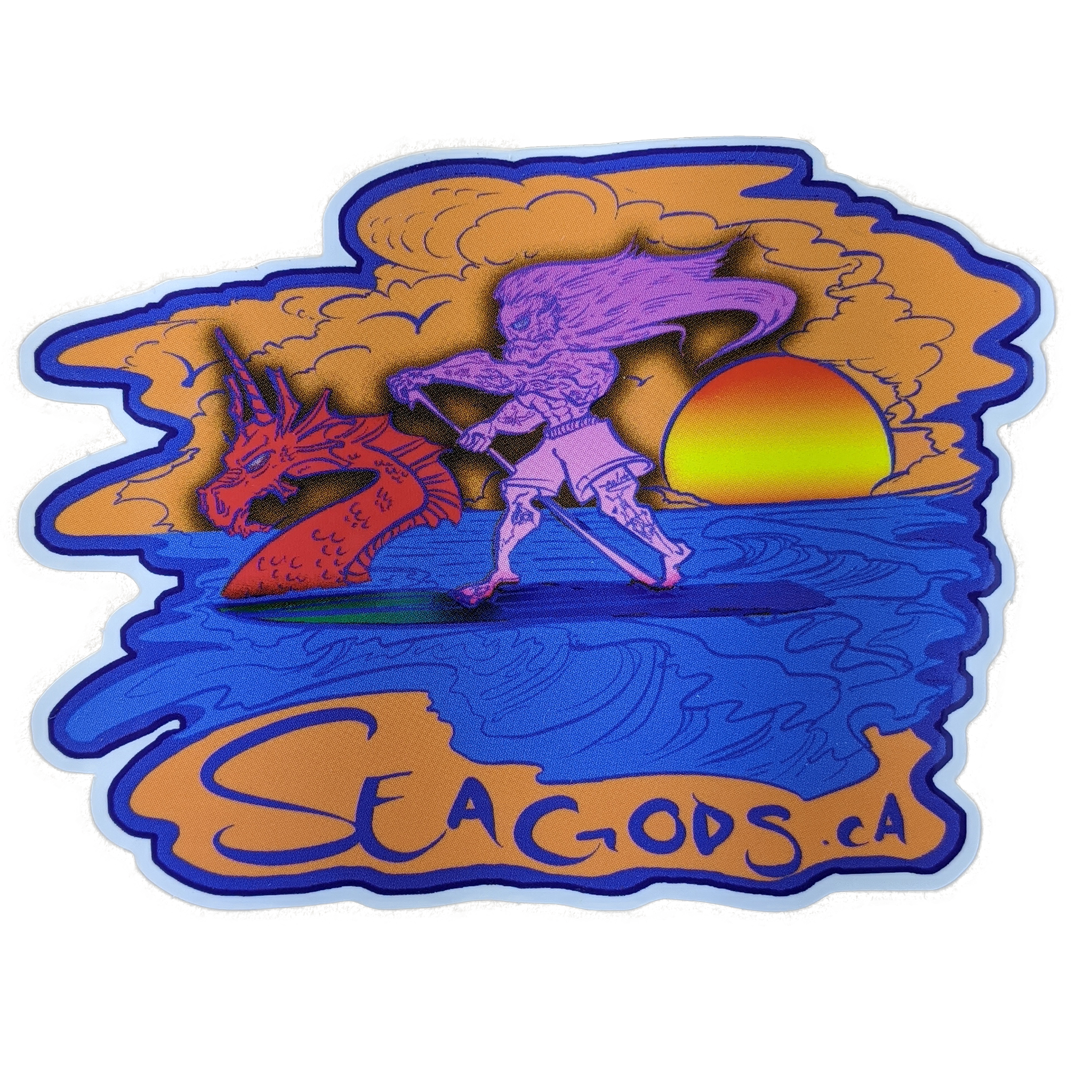 Poseidon SUPs Sticker By Sea Gods (Paddle Board)